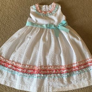 White Bonnie Jean sleeveless 4t dress